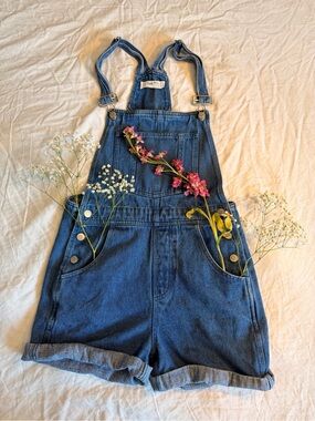 twik Blue Denim Short Overalls